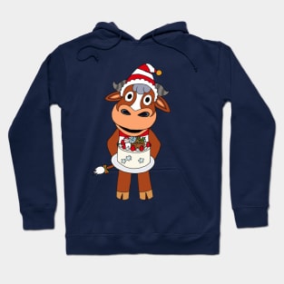 Angus the Christmas Cow Hoodie